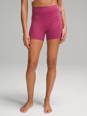 Lululemon Align 6" Pink High Rise Biker Shorts Size 14 NWOT Athleisure